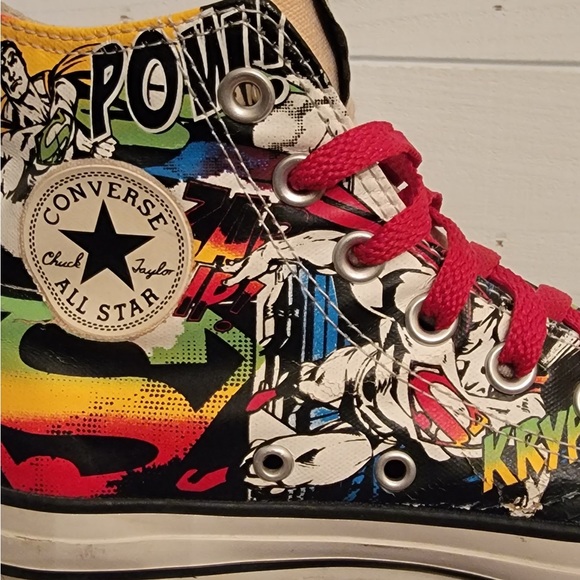 DC comics Superman converse sneakers women’s size 6 kids size 4 - Picture 5 of 6